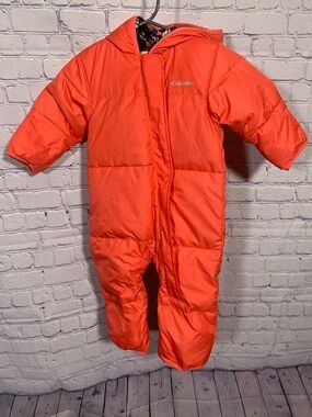 Columbia Infant Full Body Snow Suit Pink Size 12-18M Thermal Waterproof Outdoor